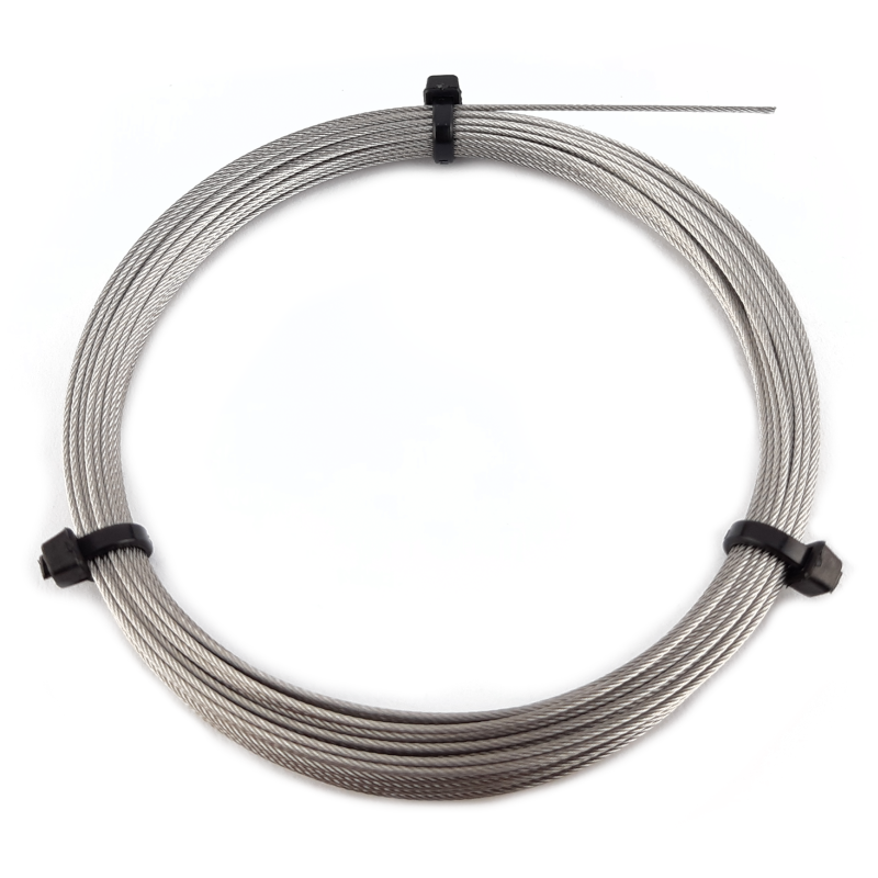 Cavo In Acciaio Inox A4 Diametro 6 Mm – 7x7 Fili – Bobina 40 Metri Per Guardia Corpo E Utilizzo Esterno - Carico Rottura 1800 Kg