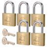 40 mm padlock keyed alike BASI VHS 611 Set of 5 x locks + 2 x keys