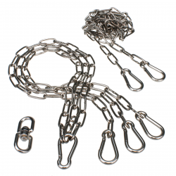 Juego de cadenas DAMASTOS Ø60cm que incluye giratorio y cadena de ajuste para parrilla