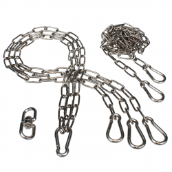 Juego de cadenas DAMASTOS Ø70cm que incluye giratorio y cadena de ajuste para parrilla