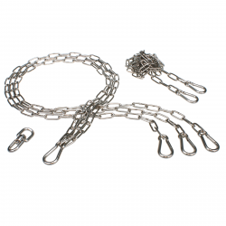 DAMASTOS Ø100cm chain set incl. chain swivel and adjusting chain for grill grate