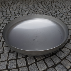 Dished base Ø 50 cm stainless steel