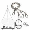 DAMASTOS Ø50cm chain set incl. chain swivel for grill grate