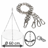 DAMASTOS Ø60cm chain set incl. chain swivel for grill grate