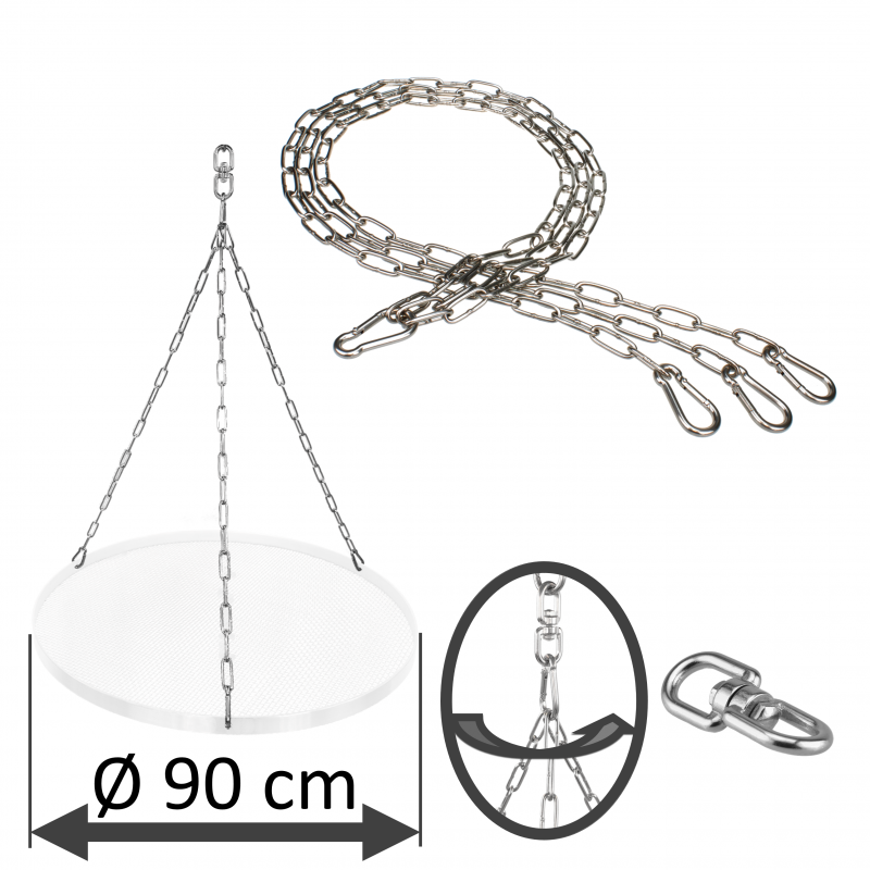 Set catena DAMASTOS Ø90 cm comprensivo di catena girevole per griglia