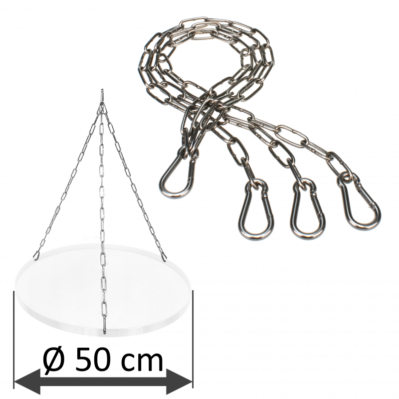 DAMASTOS Ø50cm kettingset voor grillrooster