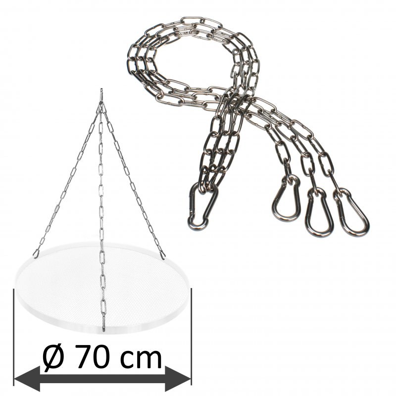 Juego de cadenas DAMASTOS Ø70cm para parrilla grill