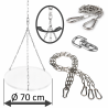 Juego de cadenas DAMASTOS Ø70cm que incluye giratorio y cadena de ajuste para parrilla