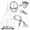 DAMASTOS Ø80cm chain set incl. chain swivel and adjusting chain for grill grate