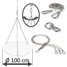 DAMASTOS Ø100cm chain set incl. chain swivel and adjusting chain for grill grate