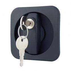 Rotary handle lock for office, archive and workshop cabinets