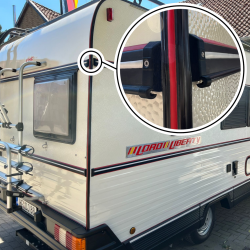 Eindkap voor raamstrip caravan/camper geschikt voor LMC/Wilk