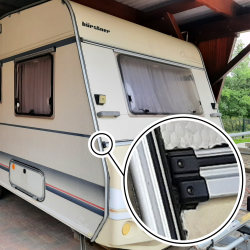 Tappo terminale per rivestimento caravan adatto a Bürstner