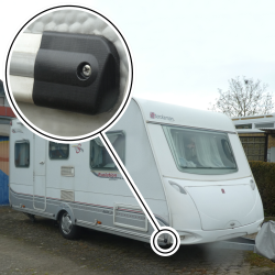 Endekappe til campingvognsrørliste, der passer til Sterckeman